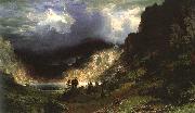 Albert Bierstadt Storm in the Rocky Mountains, Mt Rosalie china oil painting artist